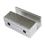 ABK-080 Βάση Στερέωσης U Αλουμινένια για Τζαμένιες Πόρτες