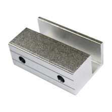 ABK-080 Βάση Στερέωσης U Αλουμινένια για Τζαμένιες Πόρτες