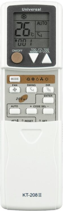 KT-208II Πολυτηλεχειριστήριο Κλιματιστικού Οθόνη LCD