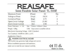 TL-50SF SOLAR PANEL ΗΜΙΕΥΚΑΜΠΤΟ 50W 10 TL-50SF SOLAR PANEL ΗΜΙΕΥΚΑΜΠΤΟ 50W 4