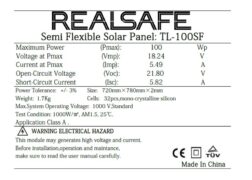 TL-100SF SOLAR PANEL ΗΜΙΕΥΚΑΜΠΤΟ 100W 4