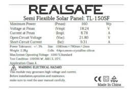 TL-150SF SOLAR PANEL ΗΜΙΕΥΚΑΜΠΤΟ 150W 4