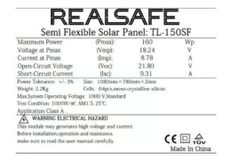 TL-150SF SOLAR PANEL ΗΜΙΕΥΚΑΜΠΤΟ 150W 4
