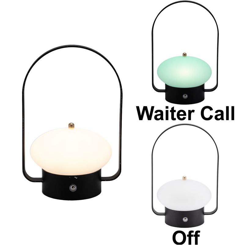 LP-BA-BL Μαύρο Επαναφορτιζόμενο Αδιάβροχο Φωτιστικό LED Ειδοποίηση Σερβιτόρου Θερμό 3000K 3 LP-BA-BL Μαύρο Επαναφορτιζόμενο Αδιάβροχο Φωτιστικό LED Ειδοποίηση Σερβιτόρου Θερμό 3000K