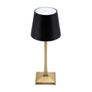 LP-RO-GD-BL Χρυσό Μαύρο Επαναφορτιζόμενο Αδιάβροχο Φωτιστικό LED με Dimmer Θερμό 2800K 1