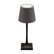 LP-MI-BL-TP Επιτραπέζιο Φωτιστικό LED, Ύψος 28cm, Επαναφορτιζόμενο, Μαύρο/γκρι, Milano, Securit 5