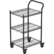 A0218/BKM Μαύρο Καρότσι 3 Επιπέδων για Φόρτιση Φωτιστικών LED