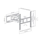 TVS63-446 Βάση Τηλεόρασης με Μπράτσο 32-55 Ιντσών 2