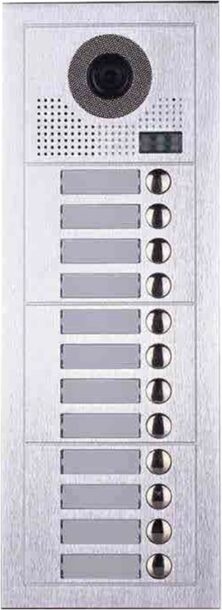 VDM-619 Κάμερα Μπουτονιέρα Θυροτηλεόρασης για 12 Διαμερίσματα 2 Συρμάτων