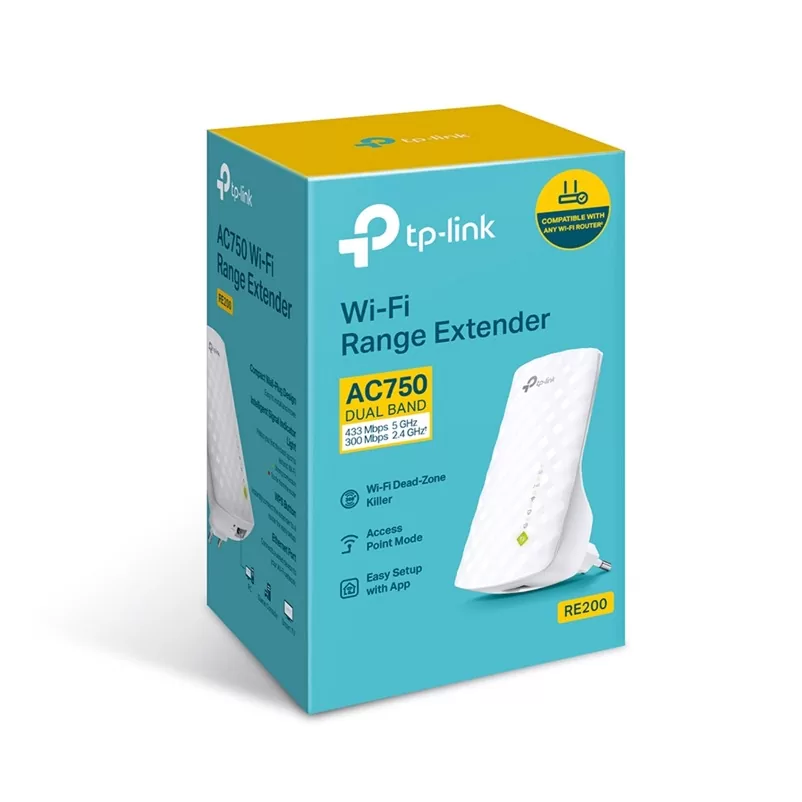 TP-LINK RE200 Dual Band WiFi Extender 733Mbps με Εσωτερικές Κεραίες 9 TP-LINK RE200 Dual Band WiFi Extender 733Mbps με Εσωτερικές Κεραίες - Image 7