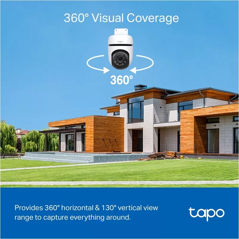 TAPO C510W WiFi Κάμερα Ασφαλείας Εξωτερικού Χώρου 3MP Περιστρεφόμενη με Συναγερμό 8 TAPO C510W WiFi Κάμερα Ασφαλείας Εξωτερικού Χώρου 3MP Περιστρεφόμενη με Συναγερμό - Image 6
