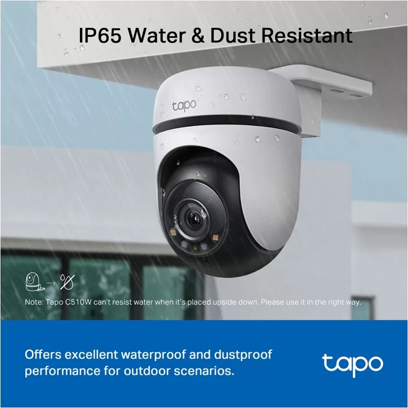 TAPO C510W WiFi Κάμερα Ασφαλείας Εξωτερικού Χώρου 3MP Περιστρεφόμενη με Συναγερμό 9 TAPO C510W WiFi Κάμερα Ασφαλείας Εξωτερικού Χώρου 3MP Περιστρεφόμενη με Συναγερμό - Image 7