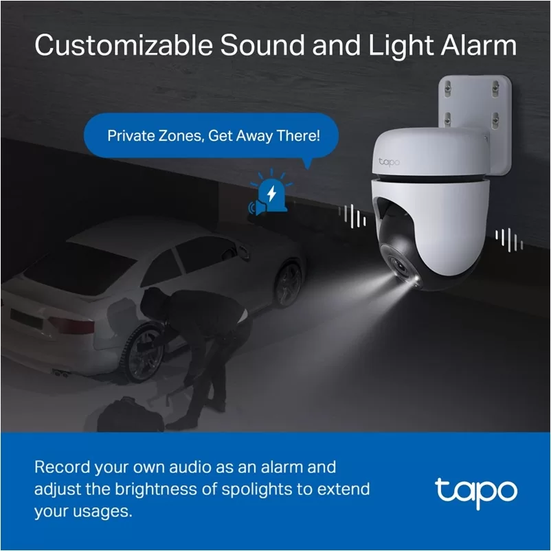 TAPO C510W WiFi Κάμερα Ασφαλείας Εξωτερικού Χώρου 3MP Περιστρεφόμενη με Συναγερμό 12 TAPO C510W WiFi Κάμερα Ασφαλείας Εξωτερικού Χώρου 3MP Περιστρεφόμενη με Συναγερμό - Image 10