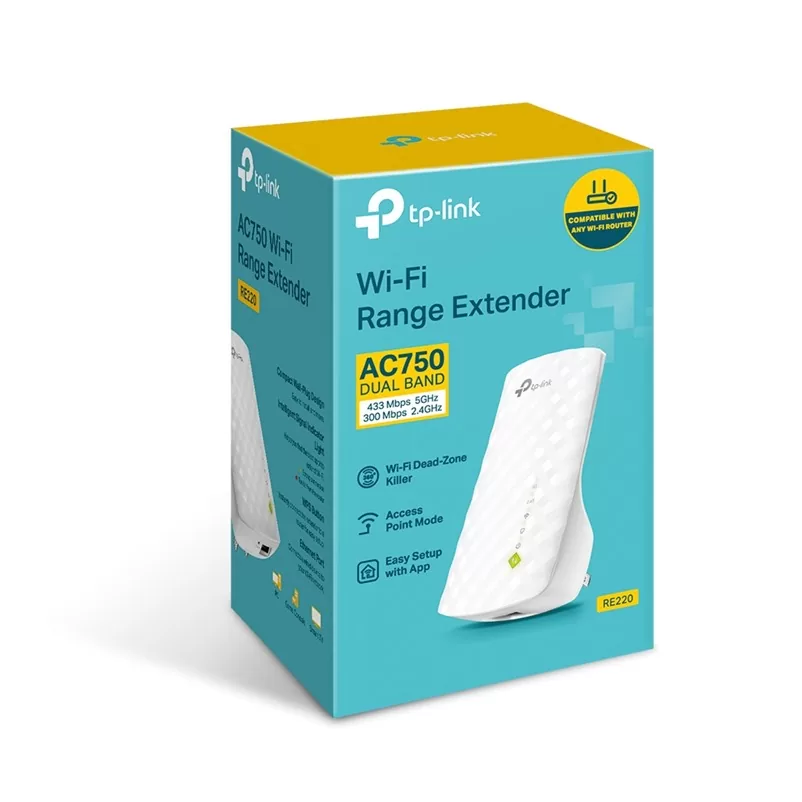 TP-LINK RE220 Dual Band WiFi Extender 733Mbps με Εσωτερικές Κεραίες και Θύρα Ethernet 6 TP-LINK RE220 Dual Band WiFi Extender 733Mbps με Εσωτερικές Κεραίες και Θύρα Ethernet - Image 4
