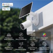TAPO C410KIT WiFi Κάμερα Ασφαλείας Εξωτερικού Χώρου 3MP Αυτόνομη με Φωτοβολταϊκό Πάνελ και Συναγερμό 7