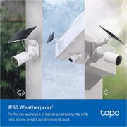 TAPO C410KIT WiFi Κάμερα Ασφαλείας Εξωτερικού Χώρου 3MP Αυτόνομη με Φωτοβολταϊκό Πάνελ και Συναγερμό 8