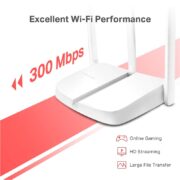 Mercusys MW306R Router 300Mbps 2.4GHz με 3 Εξωτερικές Κεραίες 2