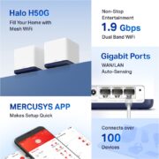 HALO H50G/2PACK Dual Band Mesh WiFi Σύστημα 1900Mbps για Ολόκληρο Σπίτι 5