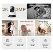 MC210 Mercusys Κάμερα Ασφαλείας WiFi 3MP Περιστρεφόμενη 2