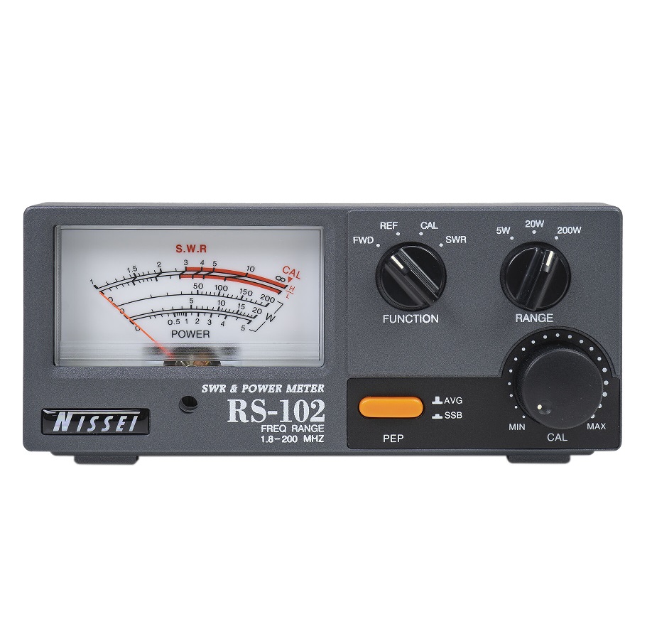 Nissei RS-102 SWR & PWR Meter 1.8-200 MHz 200W