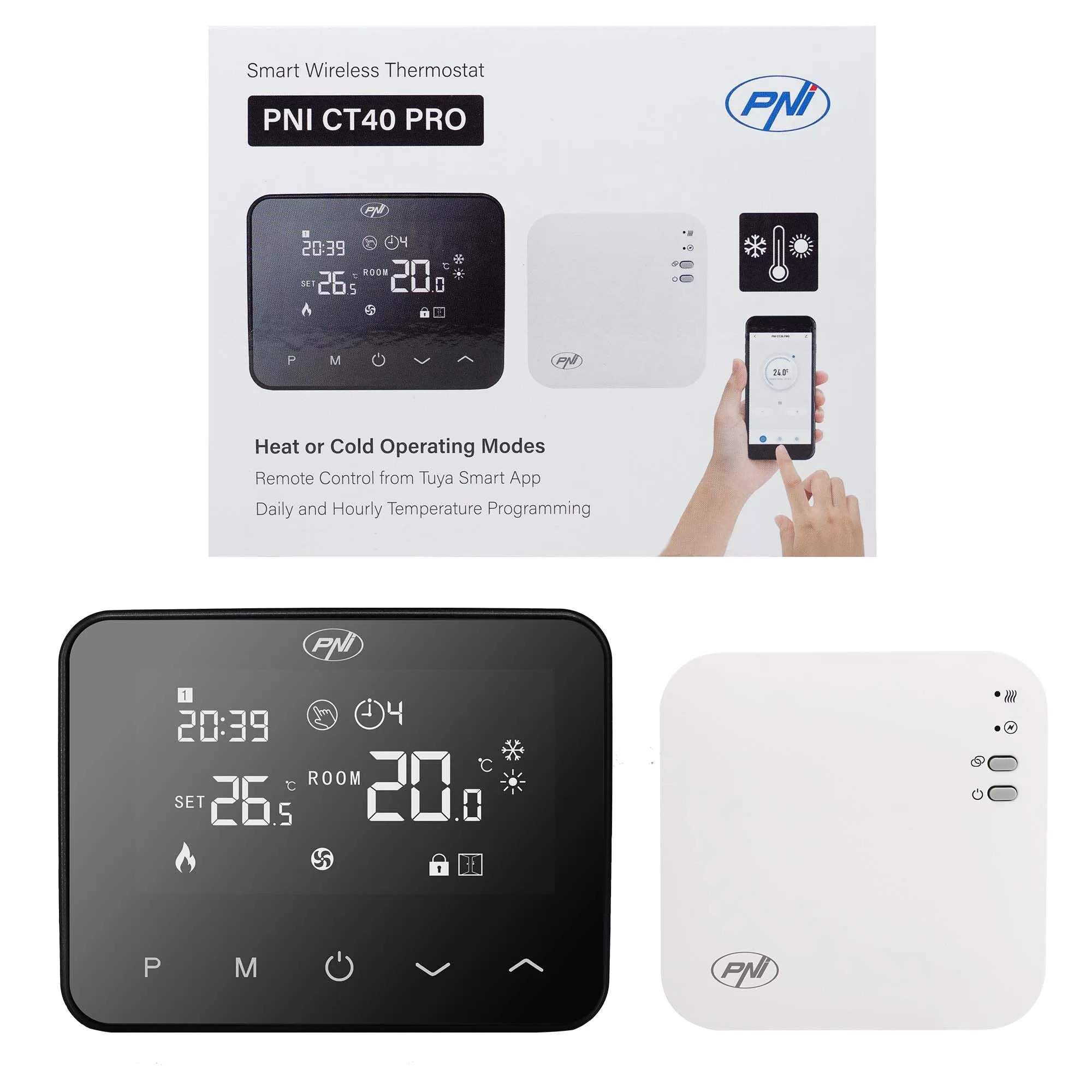 PNI CT40 PRO Έξυπνος Ασύρματος Θερμοστάτης WiFi 3 PNI CT40 PRO Έξυπνος Ασύρματος Θερμοστάτης WiFi