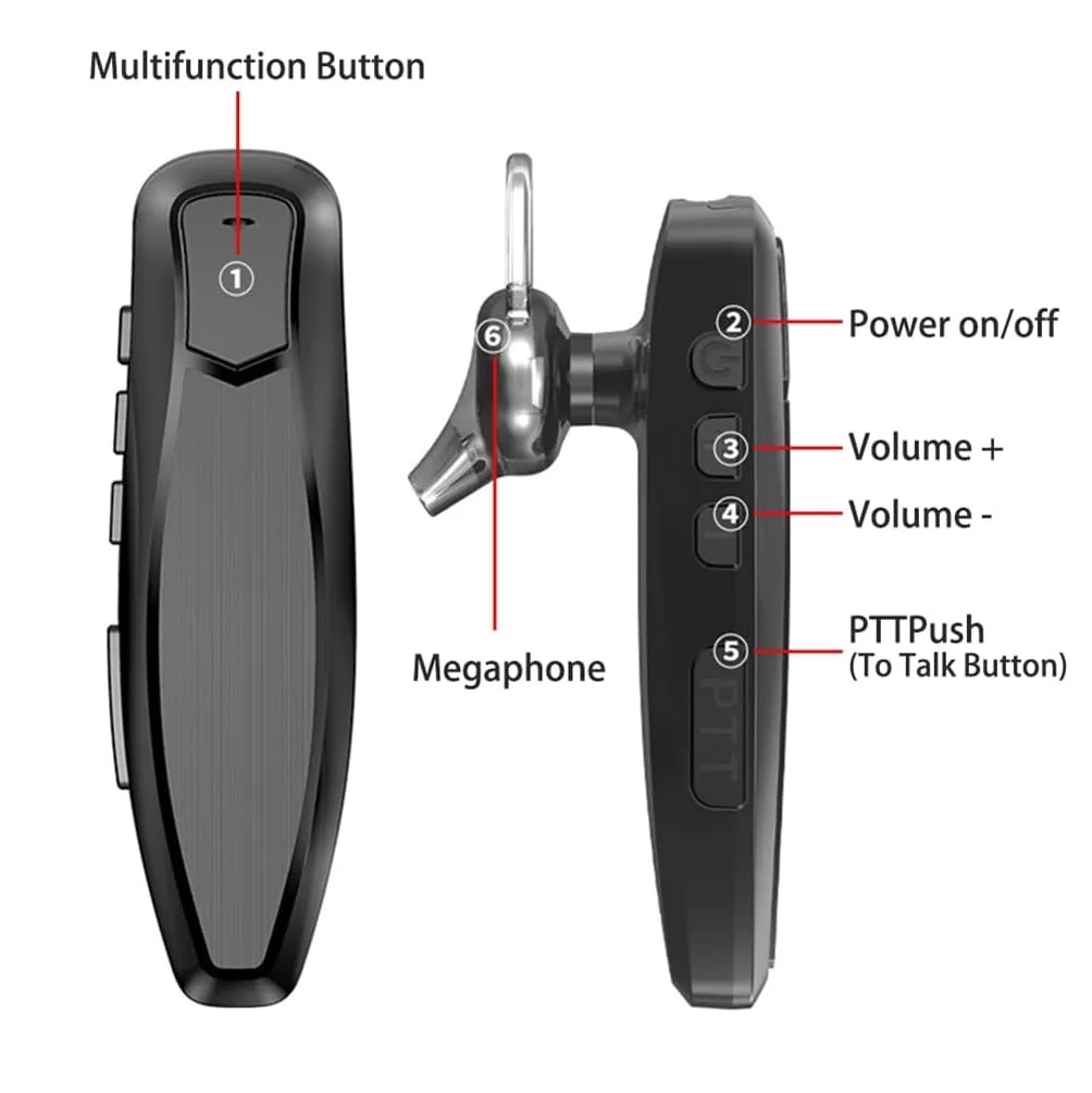 Ασύρματο ακουστικό Bluetooth BT-K2 με K-Type για επαγγελματικούς πομποδέκτες και Walkie Talkie 6 Ασύρματο ακουστικό Bluetooth BT-K2 με K-Type για επαγγελματικούς πομποδέκτες και Walkie Talkie - Image 4