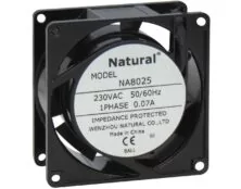 ΑΝΕΜΙΣΤΗΡΑΣ 80X80X25 230VAC ΡΟΥΛΕΜΑΝ ΚΑΛΩΔΙΟΥ 8025-230BH NAL