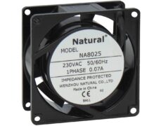 ΑΝΕΜΙΣΤΗΡΑΣ 80X80X25 230VAC ΡΟΥΛΕΜΑΝ ΚΑΛΩΔΙΟΥ 8025-230BH NAL 1