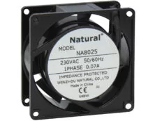 ΑΝΕΜΙΣΤΗΡΑΣ 80X80X25 230VAC ΚΟΥΖΙΝΕΤΟ ΚΑΛΩΔΙΟΥ 8025-230SH NAL