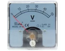 ΟΡΓΑΝΟ ΠΙΝΑΚΟΣ ΒΟΛΤΟΜΕΤΡΟ ΑΝΑΛΟΓΙΚΟ DC 60X60 0-50V SF-60 SFM