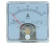 ΟΡΓΑΝΟ ΠΙΝΑΚΟΣ ΑΜΠΕΡΟΜΕΤΡΟ ΑΝΑΛΟΓΙΚΟ DC 60X60 0-20A SHUNT SF-60 SFM