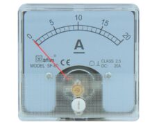 ΟΡΓΑΝΟ ΠΙΝΑΚΟΣ ΑΜΠΕΡΟΜΕΤΡΟ ΑΝΑΛΟΓΙΚΟ DC 60X60 0-20A SHUNT SF-60 SFM 1