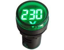 ΟΡΓΑΝΟ ΠΙΝΑΚΟΣ ΒΟΛΤΟΜΕΤΡΟ ΨΗΦΙΑΚΟ AC Φ22 60-500V LED ΠΡΑΣΙΝΟ AD16-22DSV KZE