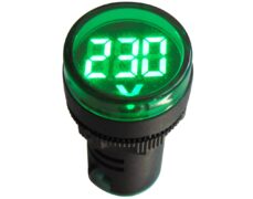 ΟΡΓΑΝΟ ΠΙΝΑΚΟΣ ΒΟΛΤΟΜΕΤΡΟ ΨΗΦΙΑΚΟ AC Φ22 60-500V LED ΠΡΑΣΙΝΟ AD16-22DSV KZE 1