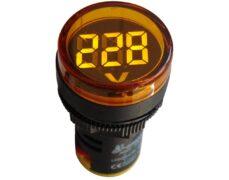 ΟΡΓΑΝΟ ΠΙΝΑΚΟΣ ΒΟΛΤΟΜΕΤΡΟ ΨΗΦΙΑΚΟ AC Φ22 60-500V LED ΠΟΡΤΟΚΑΛΙ AD16-22DSV KZE 1