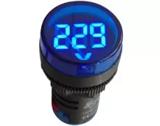 ΟΡΓΑΝΟ ΠΙΝΑΚΟΣ ΒΟΛΤΟΜΕΤΡΟ ΨΗΦΙΑΚΟ AC Φ22 60-500V LED ΜΠΛΕ AD16-22DSV KZE 1