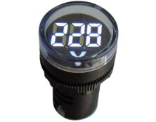 ΟΡΓΑΝΟ ΠΙΝΑΚΟΣ ΒΟΛΤΟΜΕΤΡΟ ΨΗΦΙΑΚΟ AC Φ22 60-500V LED ΛΕΥΚΟ AD16-22DSV KZE