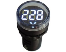 ΟΡΓΑΝΟ ΠΙΝΑΚΟΣ ΒΟΛΤΟΜΕΤΡΟ ΨΗΦΙΑΚΟ AC Φ22 60-500V LED ΛΕΥΚΟ AD16-22DSV KZE 1