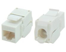 KEYSTONE JACK RJ45 UTP CAT 5e TOOLESS 180° ΛΕΥΚΟ ΜΕ UL KJ5-11 SUT