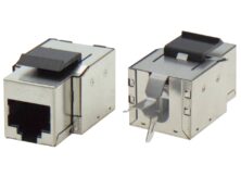 KEYSTONE JACK RJ45 STP CAT 5e TOOLESS 180° ΑΣΗΜΙ 7KJ2-CEFS SUT