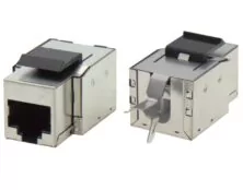 KEYSTONE JACK RJ45 STP CAT 5e TOOLESS 180° ΑΣΗΜΙ 7KJ2-CEFS SUT