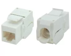KEYSTONE JACK RJ45 UTP CAT 6 TOOLESS 180° ΛΕΥΚΟ ΜΕ UL KJ6-43 SUT 1