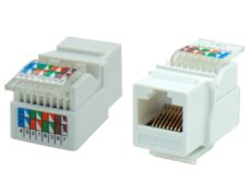 KEYSTONE JACK RJ45 UTP CAT 5e TOOLESS 180° ΛΕΥΚΟ N111-01 SUT 1