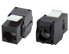KEYSTONE JACK RJ45 UTP CAT 6 TOOLESS 180° ΜΑΥΡΟ ΜΕ UL KJ6-10 SUT