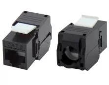 KEYSTONE JACK RJ45 UTP CAT 6 TOOLESS 180° ΜΑΥΡΟ ΜΕ UL KJ6-10 SUT