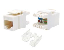 KEYSTONE JACK RJ45 UTP CAT 5e KRONE TYPE 180° ΠΡΙΖΑΣ / PATCH PANEL ΛΕΥΚΟ N110-08 SUT
