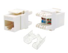 KEYSTONE JACK RJ45 UTP CAT 5e KRONE TYPE 180° ΠΡΙΖΑΣ / PATCH PANEL ΛΕΥΚΟ KJ5-06 SUT