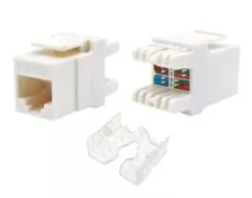 KEYSTONE JACK RJ45 UTP CAT 5e KRONE TYPE 180° ΠΡΙΖΑΣ / PATCH PANEL ΛΕΥΚΟ KJ5-06 SUT