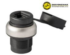 ΠΡΙΖΑ ΔΙΚΤΥΟΥ ΣΑΣΙ Φ22 8P8C (RJ45) ΜΕ ΚΑΠΑΚΙ PP2RJ45NL GIOVENZANA