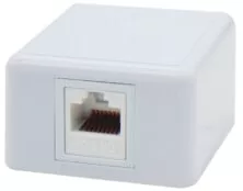 ΠΡΙΖΑ ΔΙΚΤΥΟΥ ΕΠΙΤΟΙΧΗ 1P ME KEYSTONE JACK CAT 5e ΜΕ UL SUT